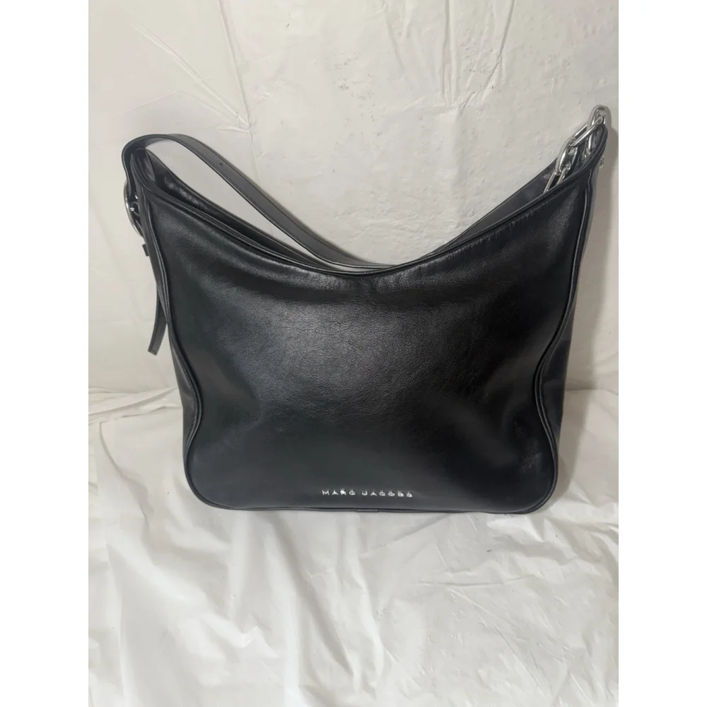 Marc Jacobs Tempo Large Black Hobo Convertible Shoulder Handbag $525_4
